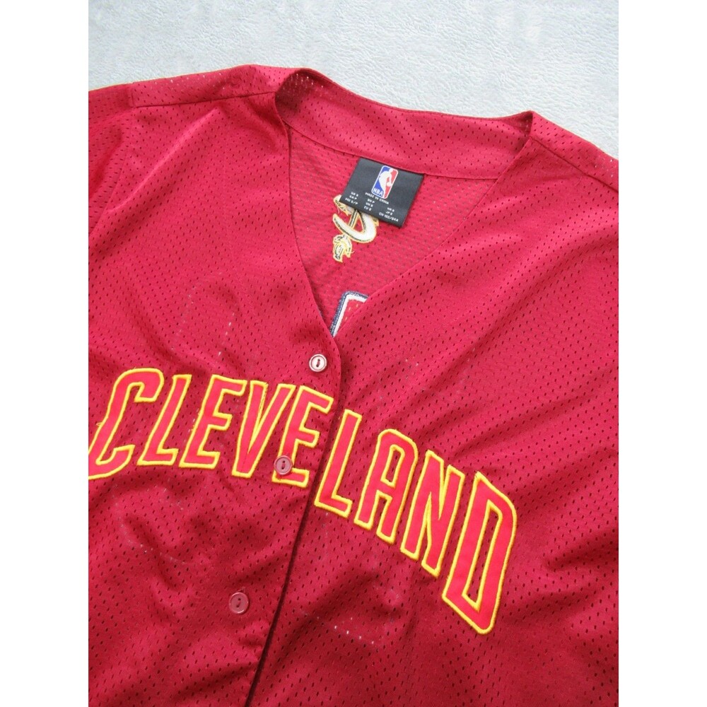 Cleveland Cavaliers Sz. Small Cavs #70 Dark Red Mesh Baseball Jersey ButtonFront